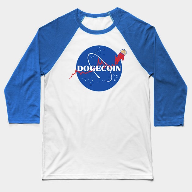 Nasa Doge Baseball T-Shirt by inkonfiremx